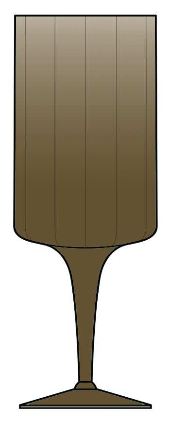 Nocturne Brown Water Goblet by Seneca-1