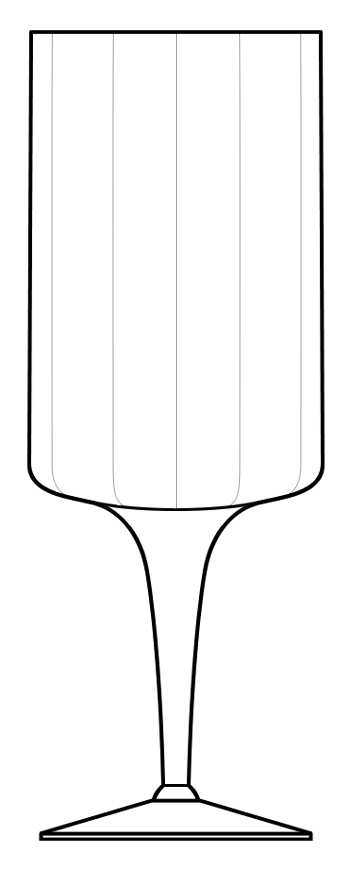 Nocturne Clear Water Goblet by Seneca-1