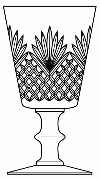 Pineapple Water Goblet by Seneca-1