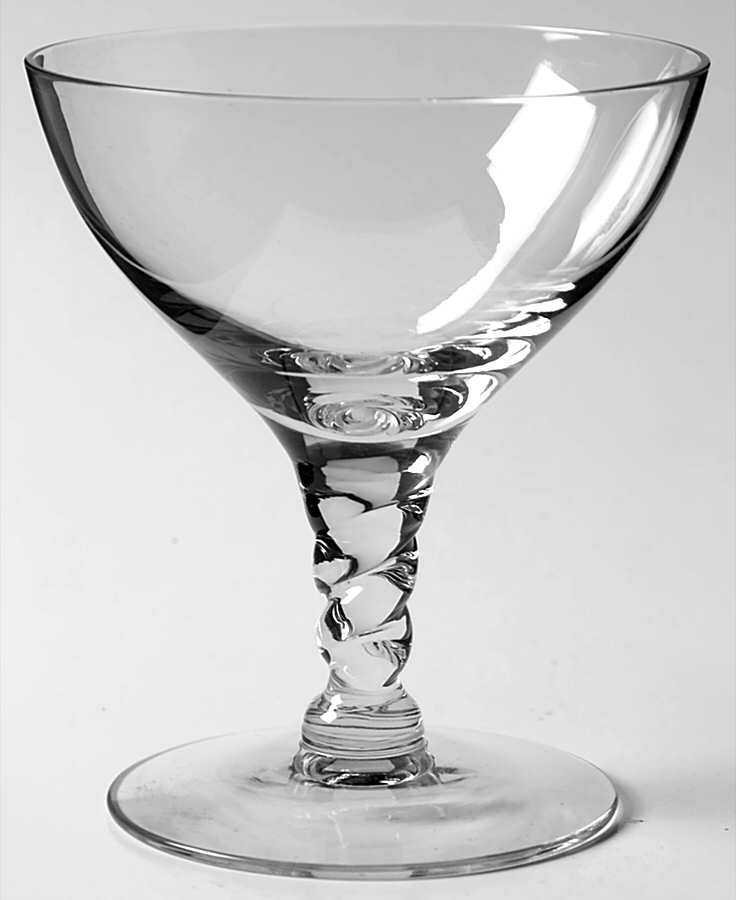 Pirouette Clear Champagne/Tall Sherbet by Seneca-1