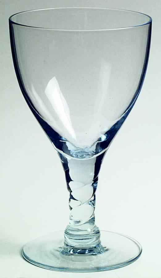 Pirouette Blue Water Goblet by Seneca-1