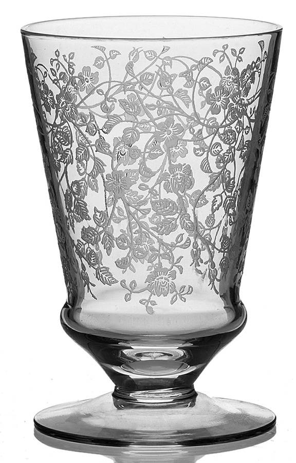 Rose Lace (Stem 176) 5 Oz Footed Tumbler by Seneca-1