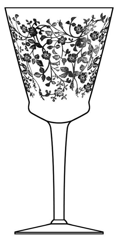 Rose Lace (Stem 176) Water Goblet by Seneca-1
