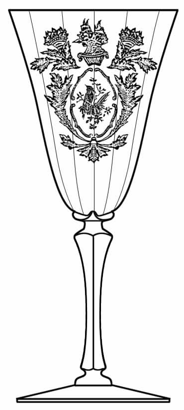 Sang Bleu Water Goblet by Seneca-1