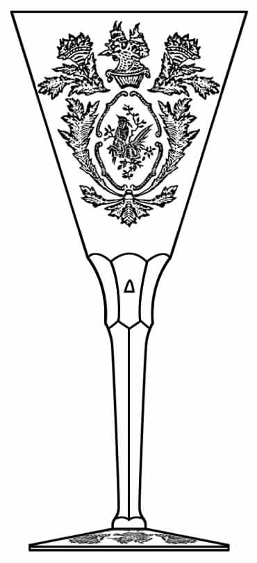 Sang Bleu Water Goblet by Seneca-1