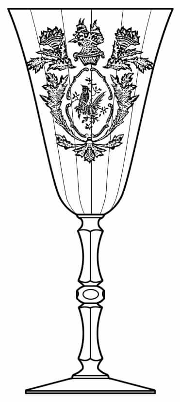 Sang Bleu Water Goblet by Seneca-1