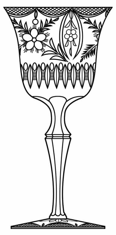 Sanssoucci (Stem 4816) Water Goblet by Seneca-1