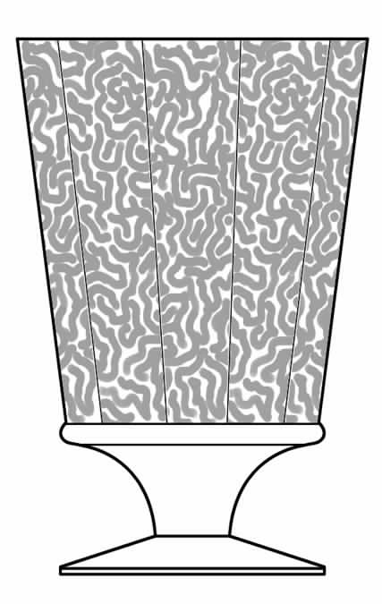 Sculpture Clear Water Goblet by Seneca-1