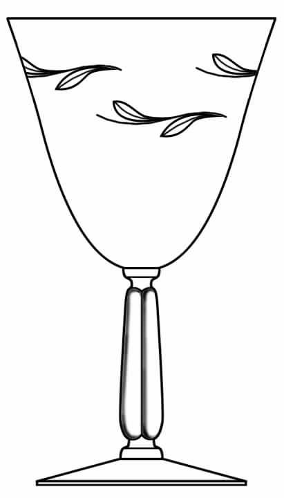 Silver Swirl Water Goblet by Seneca-1