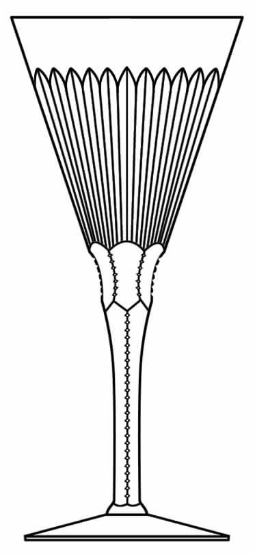 Sunburst Water Goblet by Seneca-1