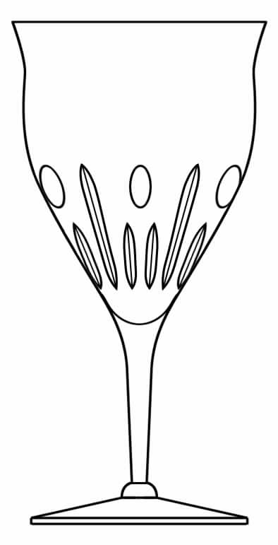 Tuxedo Water Goblet by Seneca-1
