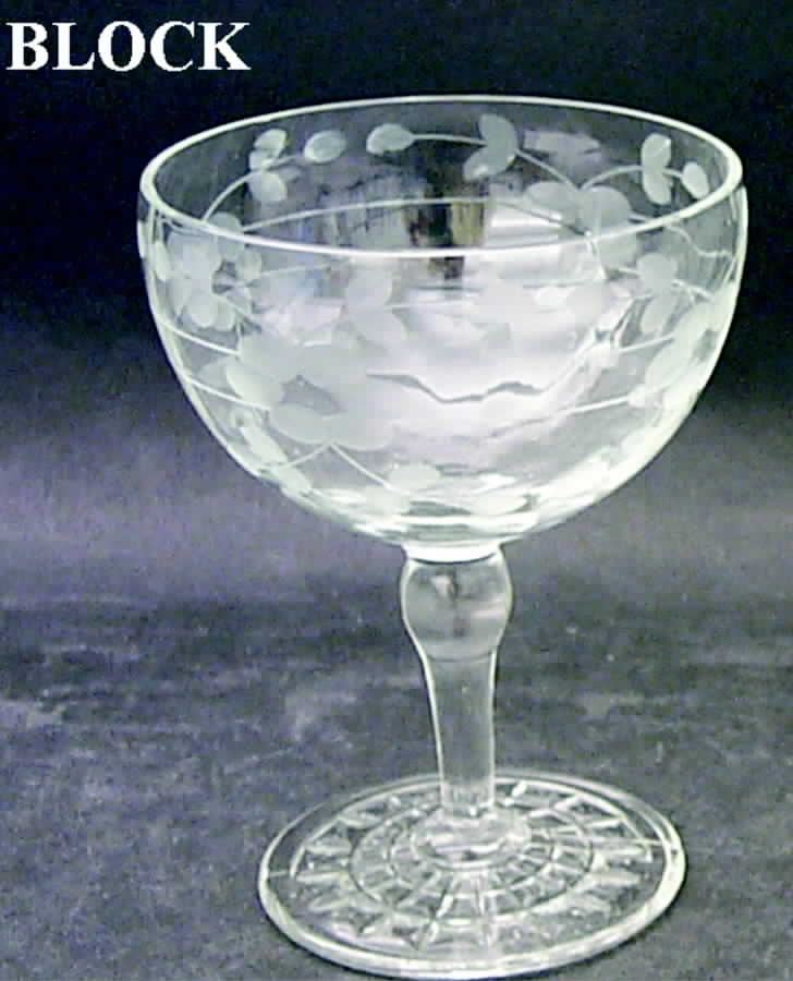 Cut 92 Champagne/Tall Sherbet by Standard Glass-1