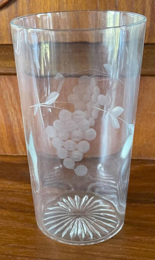 Grape Clear (Cut 6) Flat Iced Tea by Standard Glass-1
