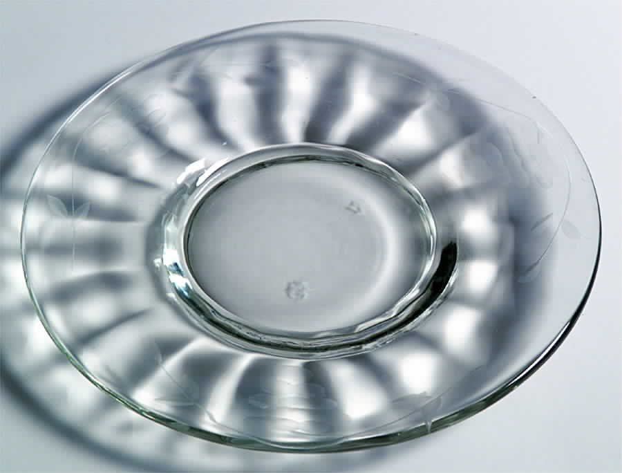 Grape Clear (Cut 6) Bread & Butter Plate by Standard Glass-1
