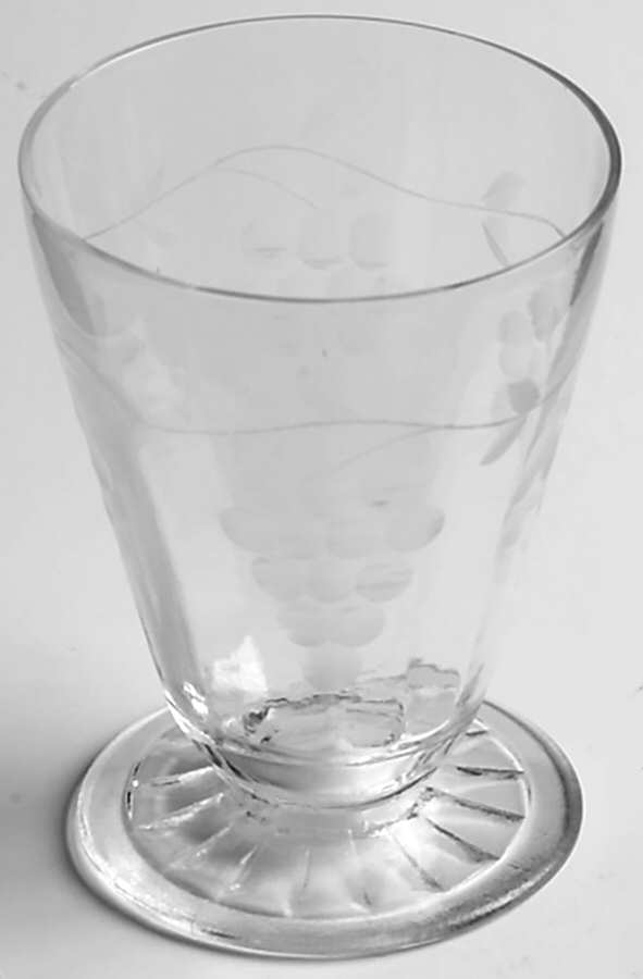 Grape Clear (Cut 6) Juice Glass by Standard Glass-1