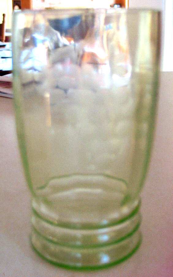 Grape Green (Cut 6) 14 Oz Flat Tumbler by Standard Glass-1