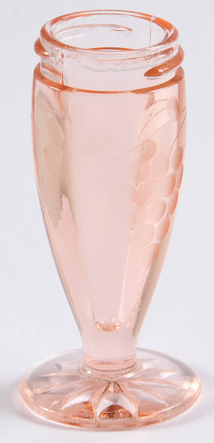 Grape Rose (Cut 6) Footed Shaker No Metal Lid by Standard Glass-1