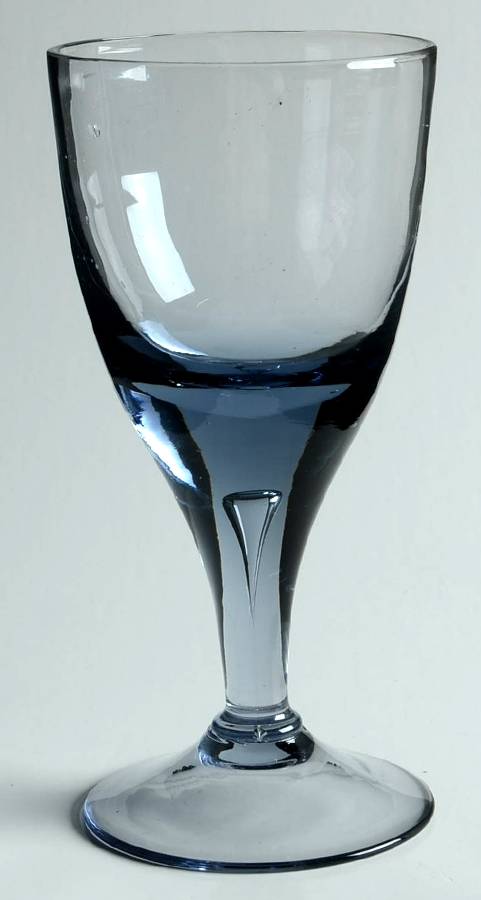 Stockholm Blue Smoke Wine Glass by Skruf-1