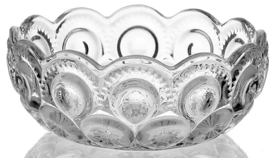 Moon and Star Clear Small Dessert Bowl by Smith Glass -1