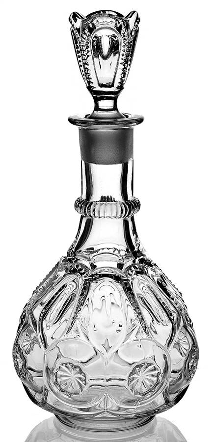 Moon and Star Clear Decanter & Stopper by Smith Glass -1