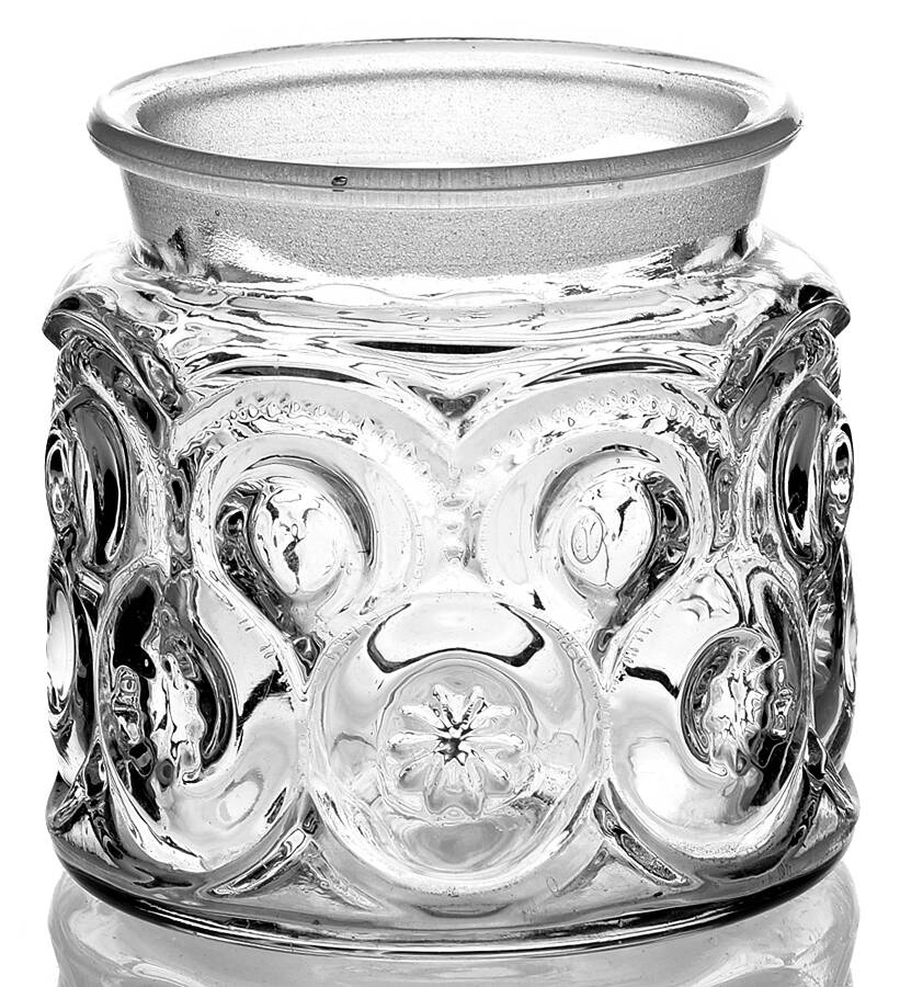 Moon and Star Clear Small Canister No Lid by Smith Glass -1