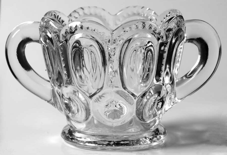 Moon and Star Clear Open Sugar by Smith Glass -1
