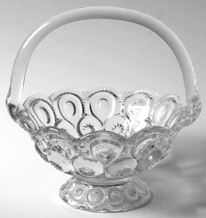 Moon and Star Clear 9" Round Basket by Smith Glass -1