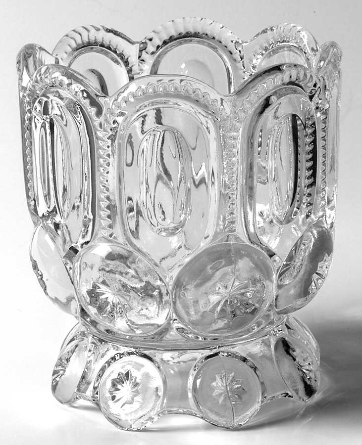 Moon and Star Clear Open Spooner by Smith Glass -1