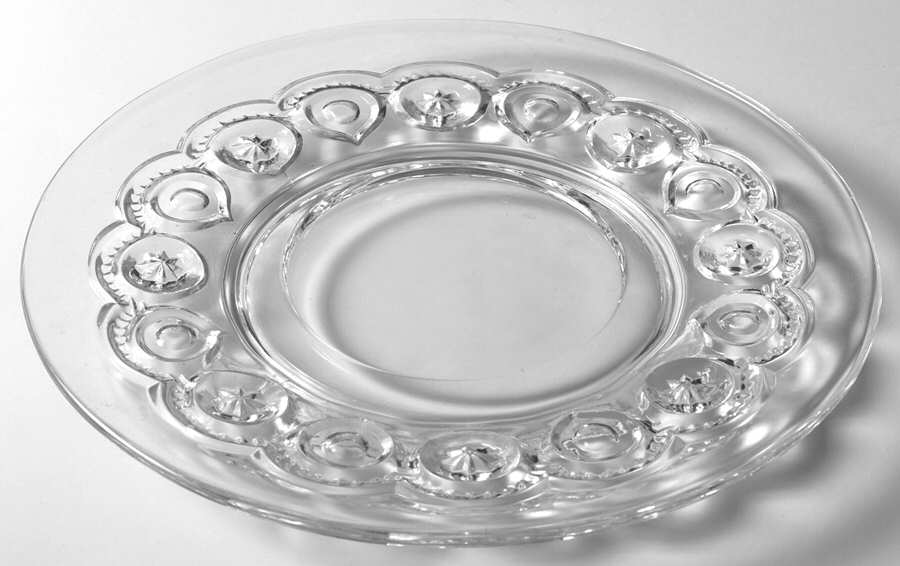 Moon and Star Clear Plate by Smith Glass -1