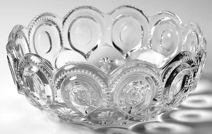 Moon and Star Clear 8" Round Bowl by Smith Glass -1