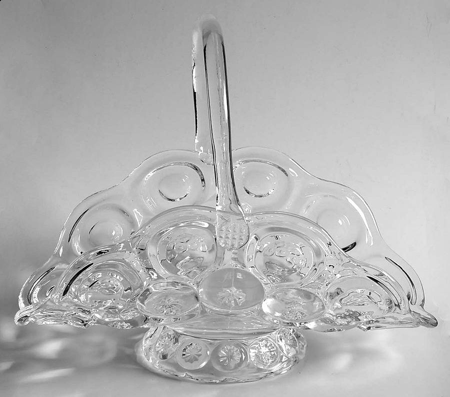 Moon and Star Clear Basket by Smith Glass -1
