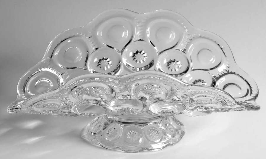 Moon and Star Clear Banana Basket by Smith Glass -1