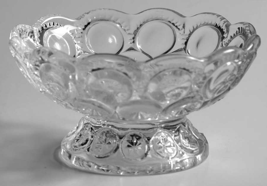 Moon and Star Clear Small Footed Nappy by Smith Glass -1