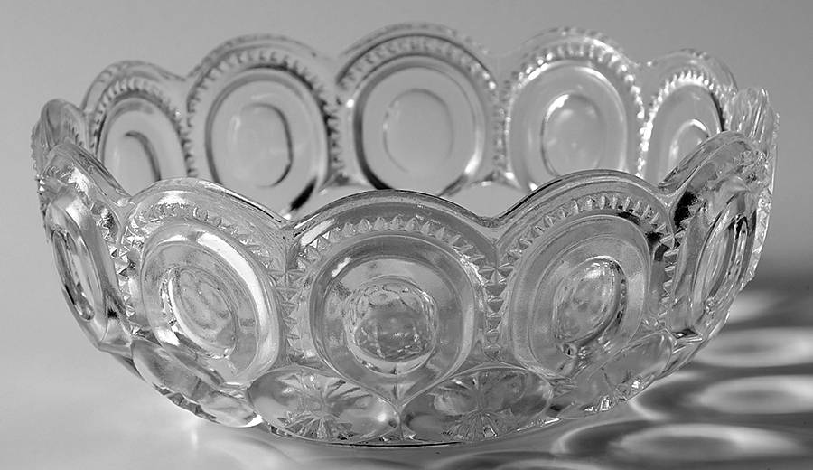 Moon and Star Clear 7" Round Bowl by Smith Glass -1