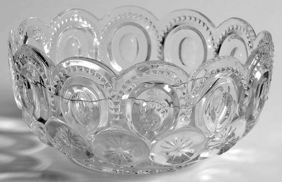 Moon and Star Clear 6" Round Bowl by Smith Glass -1