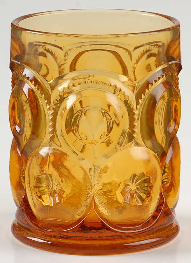 Moon and Star Amber Old Fashioned by Smith Glass -1