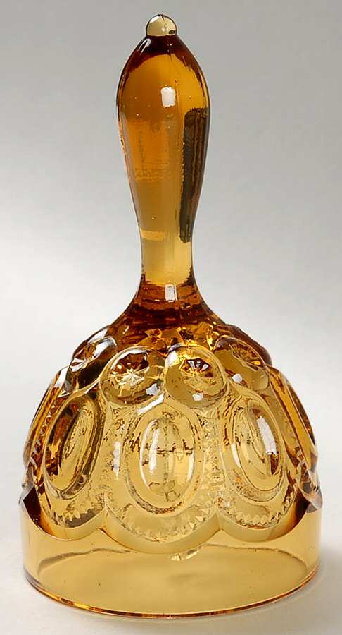Moon and Star Amber Bell by Smith Glass -1