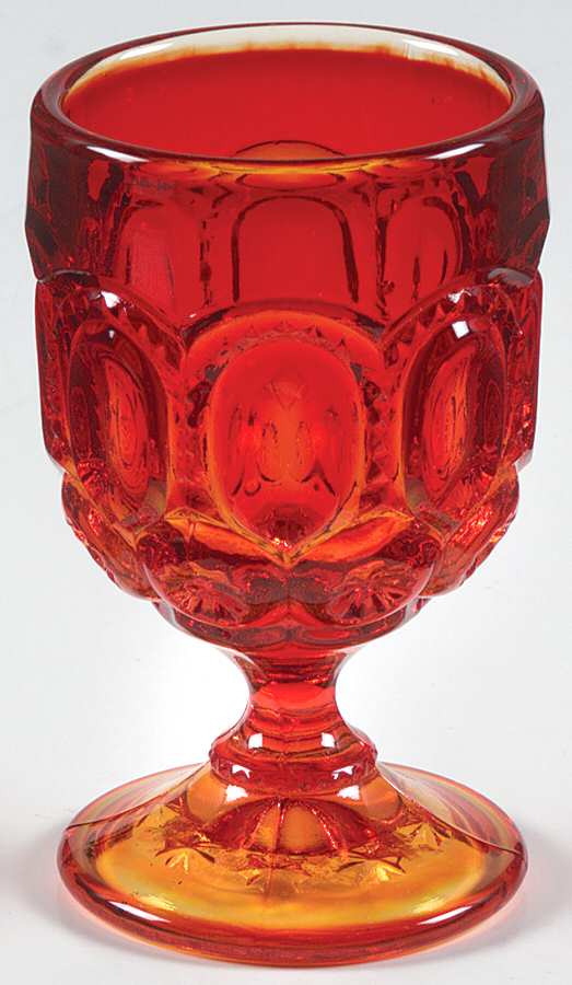 Moon and Star Amberina Cordial Glass by Smith Glass -1