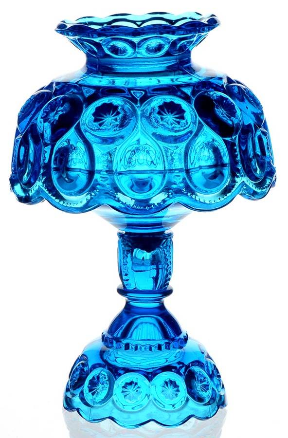 Moon and Star Blue (3 Piece) Candle Lamp by Smith Glass -1