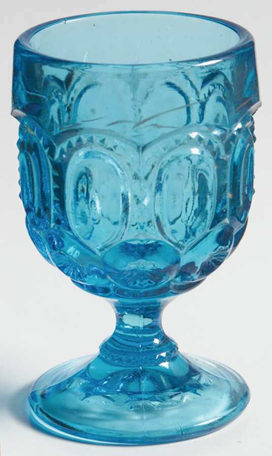 Moon and Star Blue Cordial Glass by Smith Glass -1