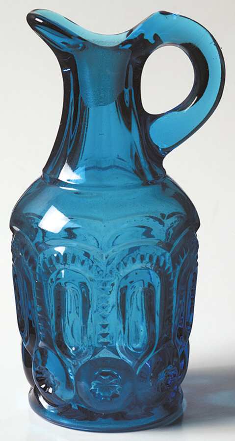 Moon and Star Blue Cruet No Stopper by Smith Glass -1