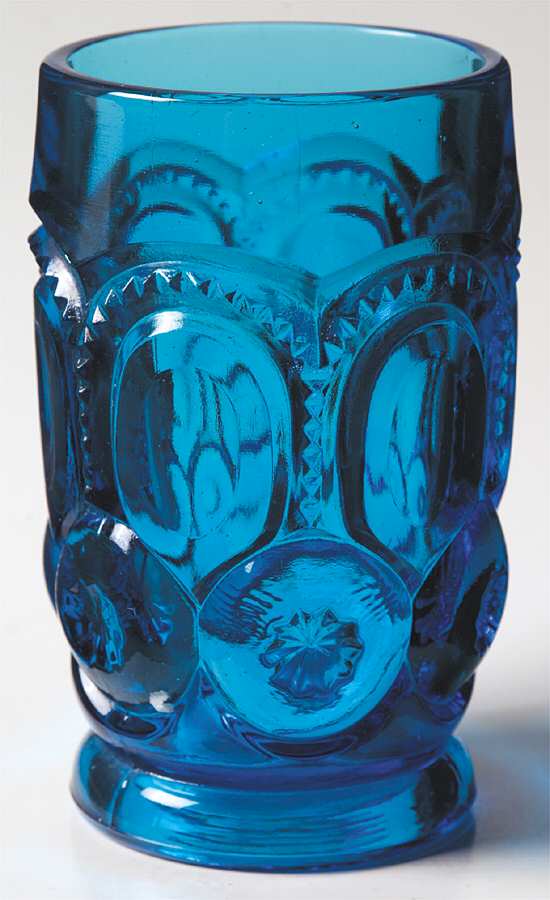Moon and Star Blue 11 Oz Flat Tumbler by Smith Glass -1
