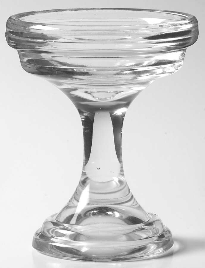 Moon and Star Green Candle Lamp, Plain Base Only by Smith Glass -1
