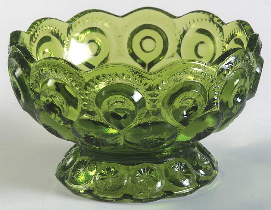 Moon and Star Green Small Footed Nappy by Smith Glass -1