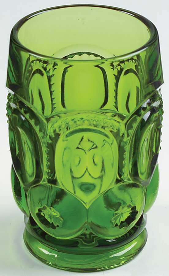 Moon and Star Green 11 Oz Flat Tumbler by Smith Glass -1