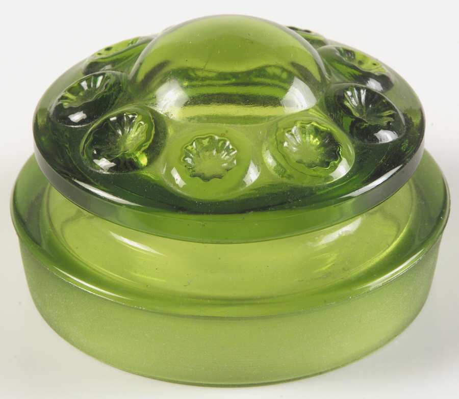 Moon and Star Green Lid for Extra Large Canister by Smith Glass -1