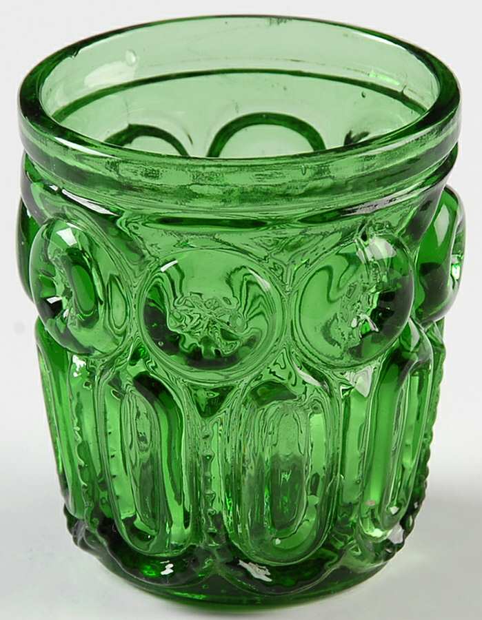 Moon and Star Green Whiskey Glass by Smith Glass -1