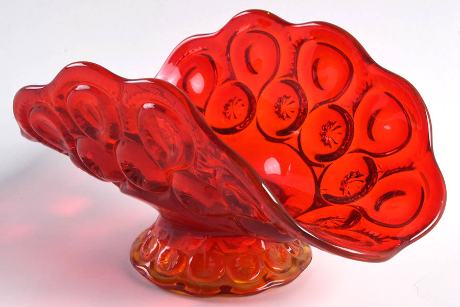 Moon and Star Red Banana Split by Smith Glass -1