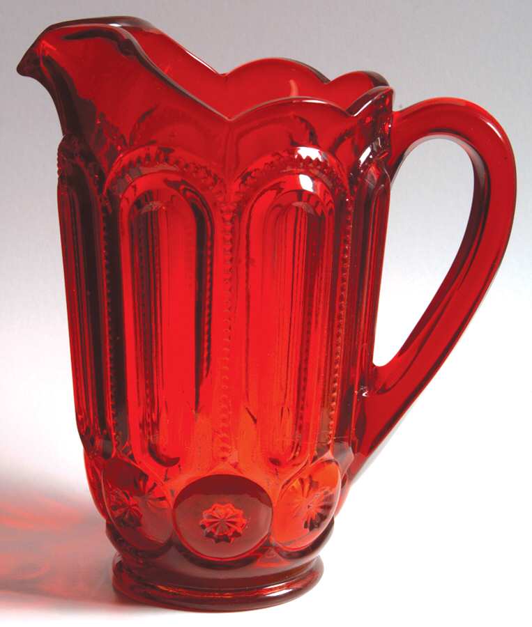 Moon and Star Red 40 Oz Pitcher by Smith Glass -1