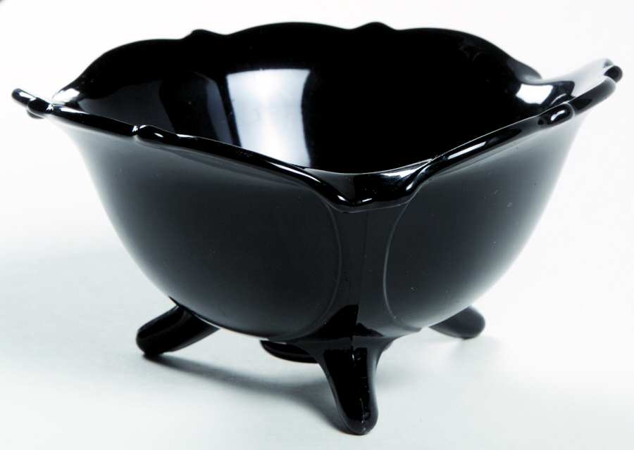 Mt. Pleasant Black (Black Amethyst) Mayonnaise by Smith Glass -1